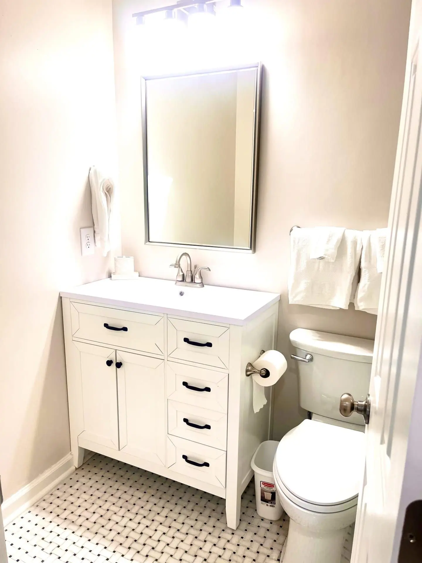 Freestanding tub by the window