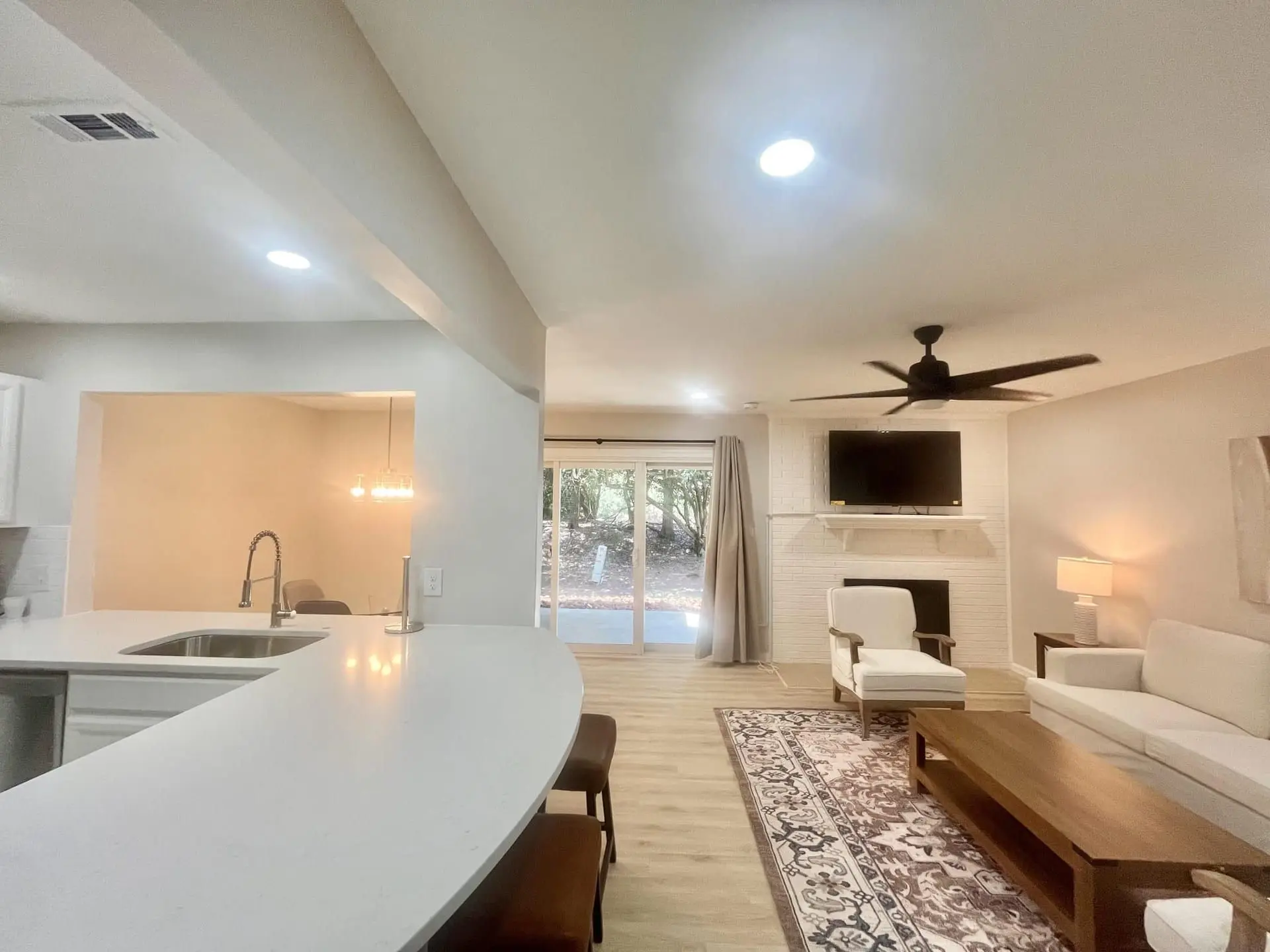 Expanded home after the addition
