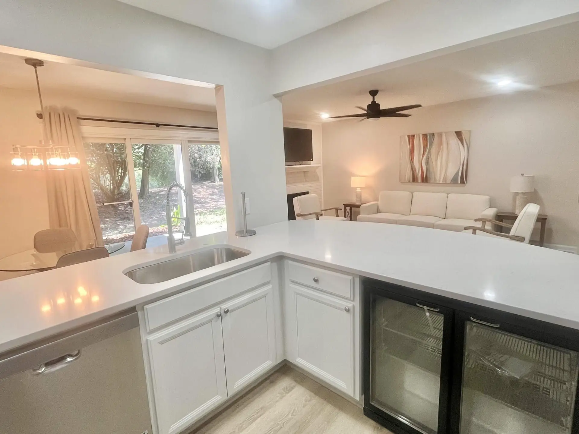 Rebuilt modern kitchen after remodel