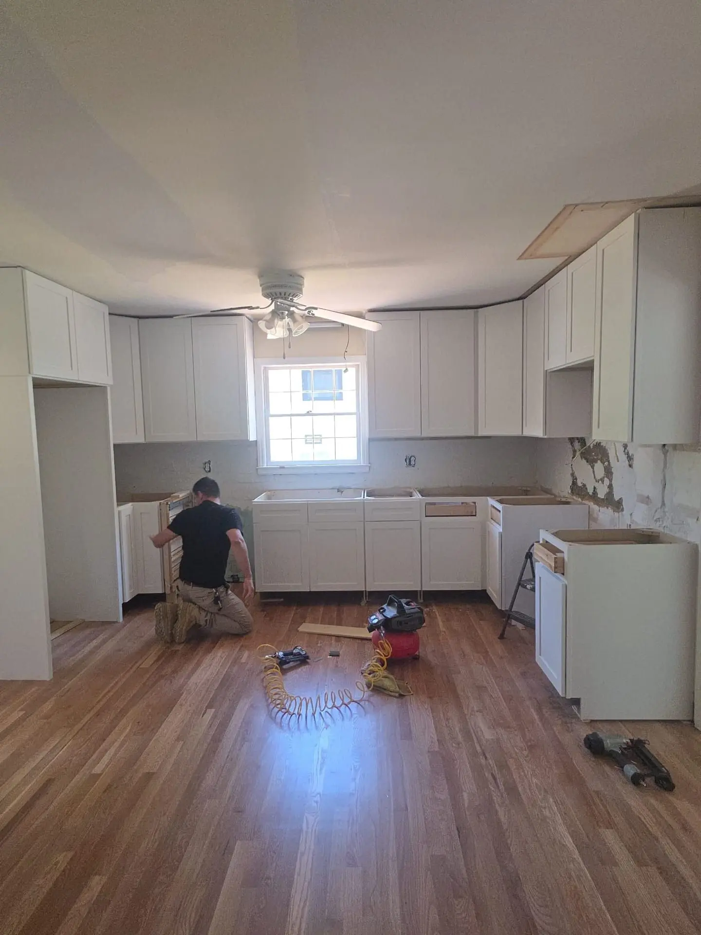 Before Kitchen mid-remodel, taken back to the studs